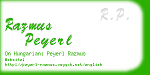 razmus peyerl business card